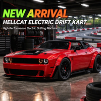 Kart électrique de drift pour adultes 72V 3000W, moteur brushless haute puissance, kart de course alimenté par batterie pour divertissement en plein air