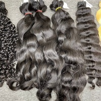 Penjual Rambut Bergelombang Alami Kamboja, Rambut Manusia Mentah Vietnam dengan Kutikula Tertata Rapi, Rambut Keriting India