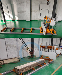 Grume moteur diesel <span class=keywords><strong>scierie</strong></span> machine à bois portable <span class=keywords><strong>scierie</strong></span> à ruban avec remorque scie moulin machine - Product Image 4