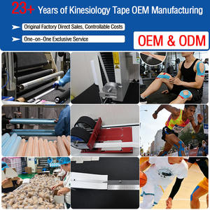 Bande <span class=keywords><strong>Kinesio</strong></span> Sportive Élastique Adhésive Imperméable Personnalisée avec Logo 5cmx5m pour Soulagement et Soutien des Douleurs Musculaires et Articulaires - Product Image 6