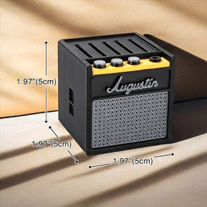 Soporte para púas de guitarra, soporte para plectro, soporte para púas de amplificador, modelo retro de amplificador de guitarra para músicos y guitarristas - Product Image 4