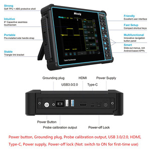 Oscilloscope automobile Micsig SATO1004 100 MHz 4 canaux 1GSa/S numérique portable avec valise - Product Image 5