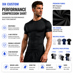 Camiseta Deportiva de Manga Corta de Secado Rápido y Corte Ajustado para Hombre, Nueva Llegada 2026, para Running, Entrenamiento y Fitness - Product Image 2