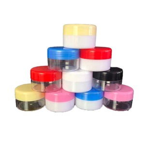 <b>Plastic</b> Sample Bottles Cylinder Screw Cap 3g 5g 10g 15g 20g 30g 50g 100g Cosmetic <b>Packaging</b> PS Material - Product Image 1