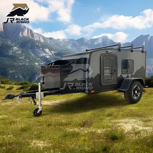 Campeur hybride tout-terrain à consommation efficace Mini camping-car 15 pieds Caravane tout-terrain Australie avec couchettes