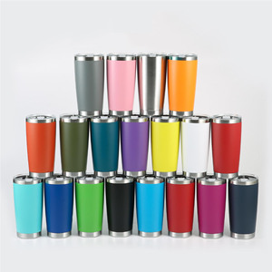 20oz Stainless Steel Double Wall Tumblers Water Blank Sublimation Skinny Tumbler Cup, Slim Vacuum Travel Tumbler for Coffee - Product Image 1