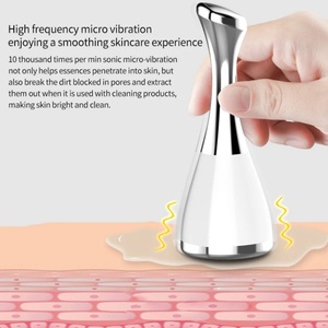 เครื่องนวดหน้าแบบพกพา สั่นสะเทือนด้วยระบบสัมผัสผิวหนัง ช่วยฟื้นฟูผิวหน้า นวดรอบดวงตา ยกกระชับใบหน้า - Product Image 6