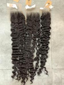 Venta al por mayor Raw Kinky Curly peluca 13x4 frente de encaje pelucas de cabello humano de Donors Machine Weft - Product Image 4