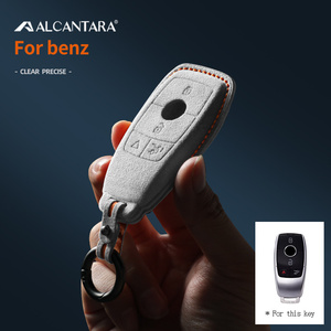 Fondina Portachiavi In Vera Pelle Per Telecomando Auto Mercedes Benz (B, C, E, ML, S, CLK, 3 Pulsanti)
