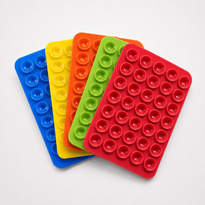 Support de téléphone en silicone flexible de nouvelle conception avec 24 ventouses et une forte aspiration pour une utilisation à la maison ou sur le bureau - Product Image 3