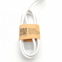 Ruban de liaison de câble USB, emballage autobloquant en papier Kraft avec Logo personnalisé pour câble de données