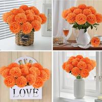 Fleur artificielle en soie, boule de chrysanthème, hortensia, qualité antioxydante, décoration de la maison, de la cuisine, du jardin, du bureau, du café, mariage, Chine