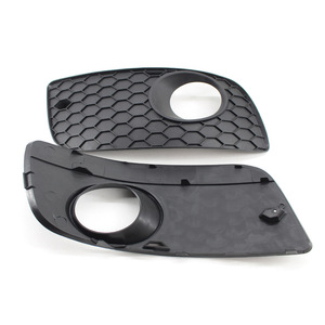 Volkswagen Fog Light Bezels Black <b>ABS</b> Mesh Grille Front Bumper Cover 2006-2009 Golf 5 GTI US Version - Product Image 2