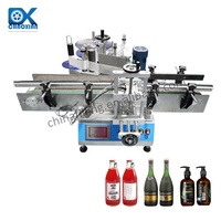 Machine professionnelle d'autocollant d'étiqueteuse de bouteille ronde métallique en vinyle robuste pour les petites entreprises