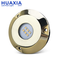Lampe LED sous-marine portable Huaxia haute puissance 60W RGBW en acier inoxydable, étanche IP68, pour piscine