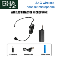 Micro-casque sans fil BHA RM101 2.4G pour l'enseignement, la scène, les guides touristiques, les enceintes extérieures – Prix de gros usine Earhoo, logo OEM