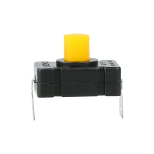 on off push button switch 2 pins 1 position HM switch with knob