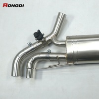 Système d'échappement Valvetronic en acier inoxydable brossé M340i/M440i G20 B58, testé professionnellement, ajustement parfait à 100 %, soudé à l'échelle de poisson dorée 4