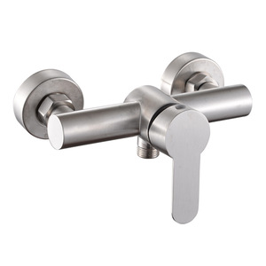 Robinet de douche mural en acier inoxydable Crane Crown 25 mm, monocommande, eau chaude et froide, pour salle de bain et baignoire - Product Image 4