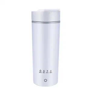 Bouilloires électriques portables en acier inoxydable 304, tasse thermos avec <span class=keywords><strong>4</strong></span> températures préréglées, arrêt automatique et protection contre l'ébullition à sec - Product Image 3
