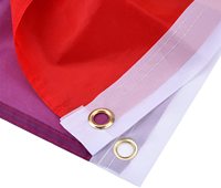 Drapeau de la fierté gay en polyester avec impression de motif, bannière arc-en-ciel transgenre, drapeau de la fierté trans LGBT en satin