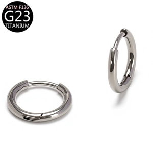 Pendientes Circulares de <span class=keywords><strong>Titanio</strong></span> ASTM F136 para Piercing de Oreja (Helix, Rook, <span class=keywords><strong>Daith</strong></span>, Lóbulo) y Anillo para Septum Nasal, Estilo Europeo y Americano, Nueva Tendencia - Product Image 3
