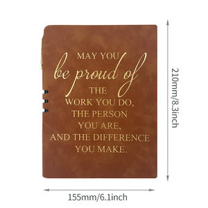 Cuaderno A5 Personalizado GF con Cubierta de Cuero Suave, Encuadernación Térmica, 100 Hojas, Impreso, para Negocios, Oficina, Escritura a Mano - Product Image 4