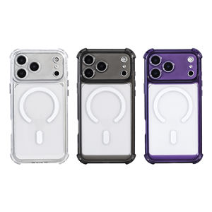 Coque de téléphone portable en acrylique rigide à quatre coins, très vendue, pour 17 Pro Max, avec découpe précise, transparente, magnétique - Product Image 4