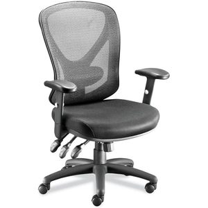 Silla de Trabajo Multifuncional Alera Serie Aeson, Altura del Asiento de 15\"/18.82\", Soporta hasta 275 Libras, Asiento/Respaldo Negro con Elevación - Product Image 1