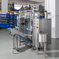 Machine d'emballage de sachets pour liquides et pâtes avec pompe magnétique / pompe à pâte, équipement d'emballage de sachets à trois soudures latérales