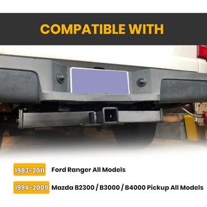 Attelage de remorquage KUAFU 2 pouces classe 3 pour Ford Ranger Mazda B2300 B3000 B4000 Pickup - Product Image 2