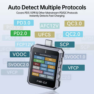 FNIRSI FNB-C2, Probador de Carga Rápida de Alta Precisión con ADC de 20 Bits, PD3.1 Tipo-C, Chip E-maker, Medidor de Voltaje y Corriente, Probador USB - Product Image 2