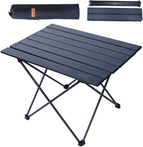 Table de camping pliable moderne en aluminium léger avec sac de transport pour utilisation en extérieur, dans la salle de sport et au parc - Product Image 2