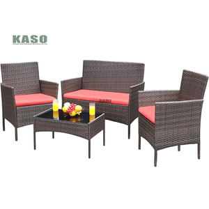 Conjunto de restaurante de jardín al aire libre, 4 sillas, Patio, café, mesa y sillas - Product Image 3