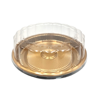 JY-82103HL  Boîte d'emballage en plastique pour sushis, conteneur alimentaire à emporter pour restaurant, boîte ronde à couvercle haut pour gâteaux
