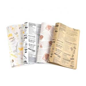 Custom Logo <b>Food</b> Grade Burger Printed Sandwich <b>Wrap</b> <b>Paper</b> - Product Image 1