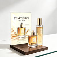 Présentoir de Comptoir Personnalisé en Acrylique Transparent Effet Bois pour Cosmétiques et Soins de la Peau – Vente Chaude Usine