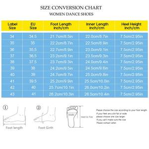 <span class=keywords><strong>Scarpe</strong></span> da Ballo Latino in Pelle per Donna, <span class=keywords><strong>Tacco</strong></span> Medio 7,5 cm, Arancione <span class=keywords><strong>con</strong></span> Diamanti, Suola Morbida, Sandali Estivi per Cha Cha, Tipo Outdoor - Product Image 6