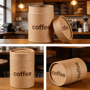 กล่องกระดาษคราฟท์เคลือบฟิล์ม PET ย่อยสลายได้ เป็นมิตรกับสิ่งแวดล้อม รีไซเคิลได้ ออกแบบได้ตามต้องการ ปั๊มลายแบบพิเศษ สำหรับชา กาแฟ - Product Image 4