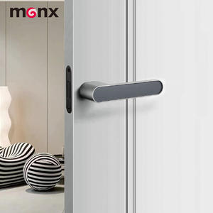 מנעול דלת מינימליסטי מודרני, ידידותי לסביבה ושקט מסגסוגת אבץ, מנעול דלת פנימי לחדר שינה עם מפתח נסתר - Product Image 6