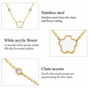 Collier pendentif étoile, chaîne minimaliste en alliage, plaqué or et argent, unisexe, à porter au quotidien - Product Image 3