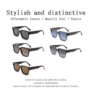 <span class=keywords><strong>Gafas</strong></span> <span class=keywords><strong>de</strong></span> <span class=keywords><strong>Sol</strong></span> <span class=keywords><strong>de</strong></span> Diseño <span class=keywords><strong>de</strong></span> Marca <span class=keywords><strong>de</strong></span> Lujo, Montura Cuadrada Grande, Unisex, Clásicas, <span class=keywords><strong>de</strong></span> Acetato, al <span class=keywords><strong>por</strong></span> Mayor, con Logotipo Personalizado, ODM, OEM - Product Image 3