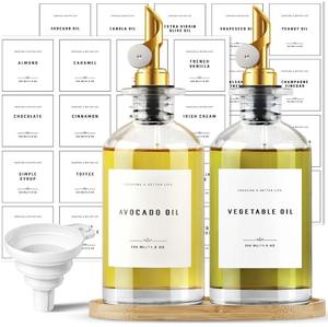 Aceite <span class=keywords><strong>de</strong></span> Oliva y Semilla <span class=keywords><strong>de</strong></span> Uva <span class=keywords><strong>de</strong></span> Alta Calidad en Botellas <span class=keywords><strong>de</strong></span> Vidrio <span class=keywords><strong>de</strong></span> 350 ml (12 oz) con Tapas <span class=keywords><strong>de</strong></span> Acero Inoxidable, en Oferta - Product Image 4