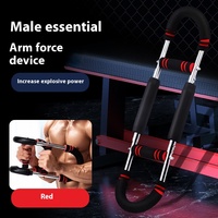 Barra de potencia de Metal portátil Twister, potenciador Muscular de fuerza superior del cuerpo, expansor de pecho Maestro de muslo, ejercitador de brazo, empuñaduras de mano