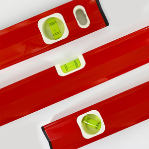 Niveau à bulle rouge avec 3 flacons, règle de niveau à bulle de haute précision pour la construction, la suspension et la décoration intérieure - Product Image 3