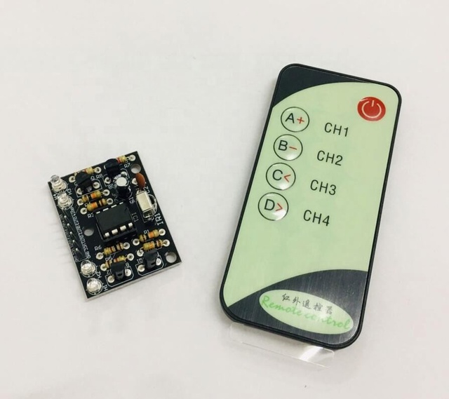 4-Channels IR Receiver Module for PCB Infrared Remote Control Battery Hot Sale