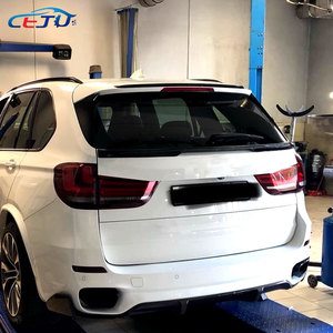 Difusor de Parachoques Trasero de Coche Estilo MP con Aspecto de Fibra de Carbono ABS Negro Brillante, Divisores Laterales para BMW <span class=keywords><strong>X5</strong></span> F15 <span class=keywords><strong>25d</strong></span> 35i 40d 50i 2014-2018 - Product Image 5