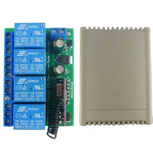 RFR2B04 RFT2D04 433M DC12V 4CH Encryption Controller Remote Control Keyfob Transmitter Board HCS301 Rolling Code 2262 EV1527