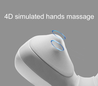 Nouveau Portable Voyage Électrique Smart 4D Simulé Homme Massage Chaleur Plein Corps Pétrissage Cou Cervical Dos Masseur