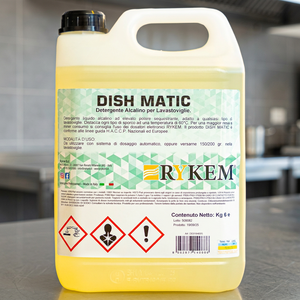 RYKEM DISH MATIC Detersivo Alcalino per Lavastoviglie 25 Kg Professionale HoReCa HACCP 30%-50% Ingredienti Attivi Italia - Product Image 1